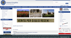 Desktop Screenshot of comune.aquileia.ud.it