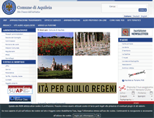 Tablet Screenshot of comune.aquileia.ud.it